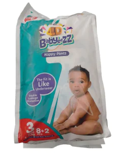 Babyeezz 4D Nappy Pants 3 Midi (6-11kg) 32 x 10 x 4.5g